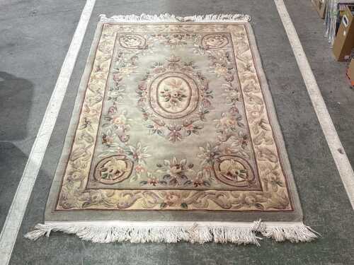 Aubusson-style floral rug
