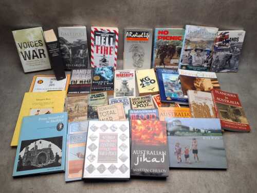 Military and war books including, Voices of War