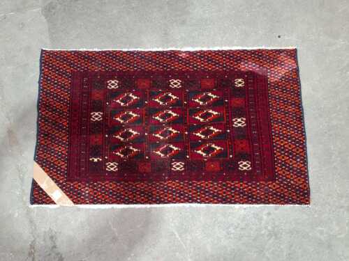 Afghan Baluch hand knotted wool rug