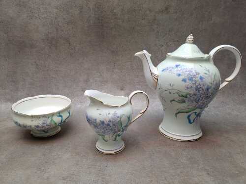 Paragon 'Lilac Bouquet' porcelain coffee service