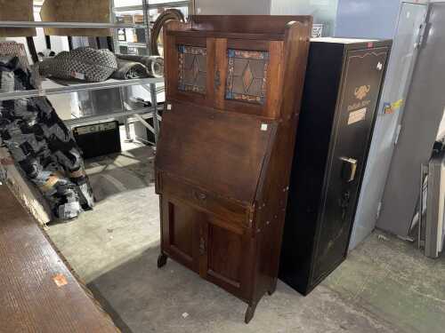 Antique Arts and Crafts style secr&eacute;taire