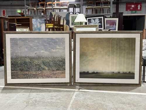 Pair of modern reproduction landscape prints