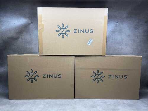Trio of Zinus memory foam contour pillows