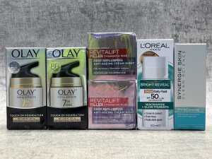 Group of L'Oreal & Olay products