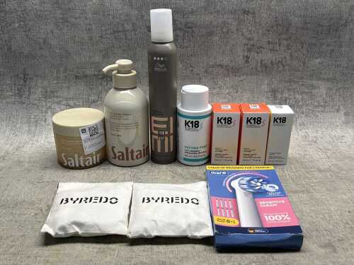 Group of beauty products