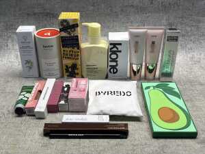 Group of beauty products