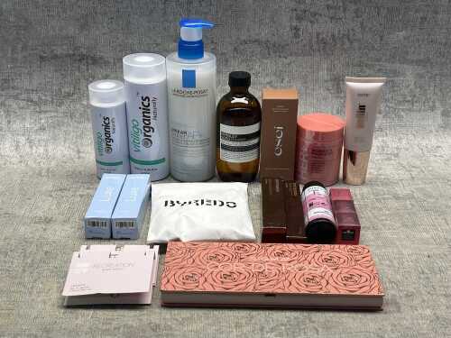 Group of beauty products