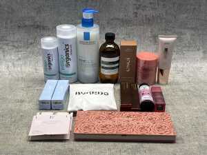 Group of beauty products