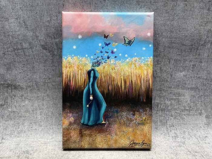 Jessica Lynn, Kayleen Dreaming, print on canvas