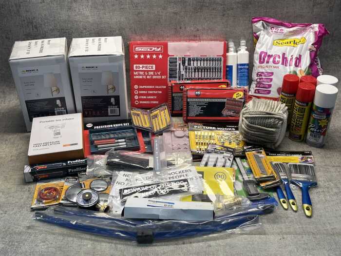 Group of garage products