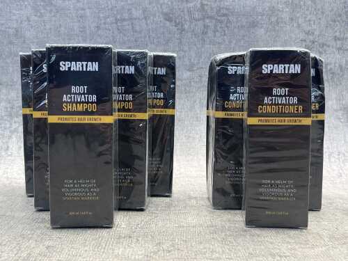 Group of Spartan Root Activator shampoo & conditioner