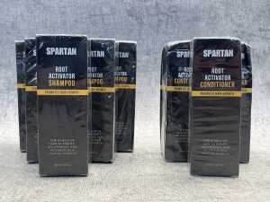 Group of Spartan Root Activator shampoo & conditioner