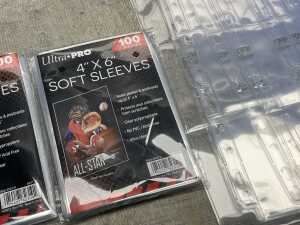 Group of card collector sleeves - 3