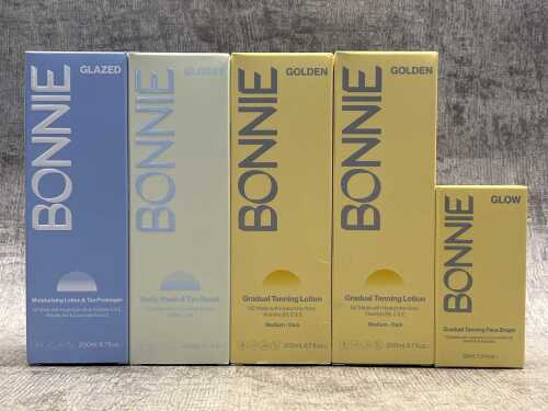 Group of Bonnie tanning products