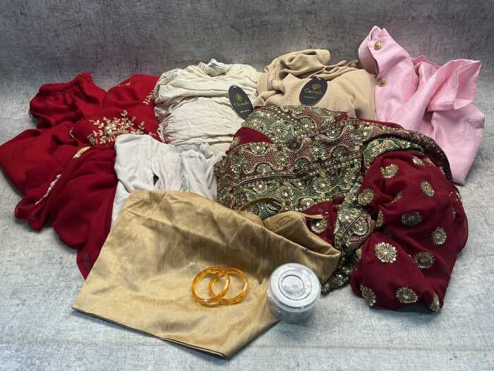 Group of Indian dress / fabric