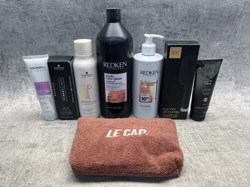 Group of beauty products