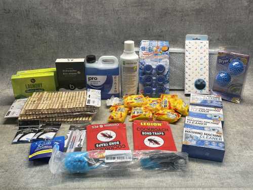 Group of cleaning products