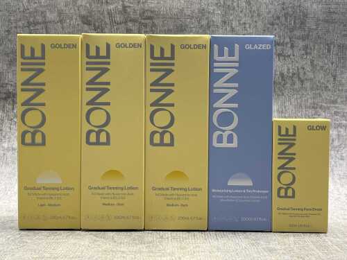 Group of Bonnie tanning products