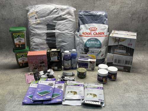 Group of cat products