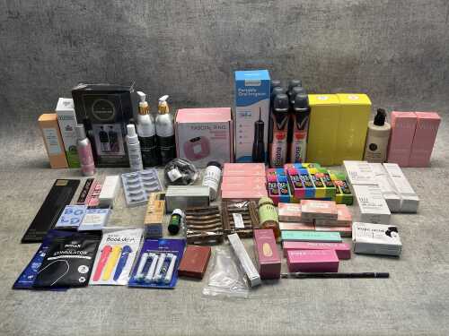 Group of beauty products
