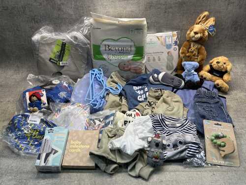 Group of baby clothing