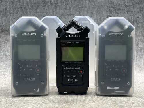 Three Zoom H4n Pro Handy Recorders