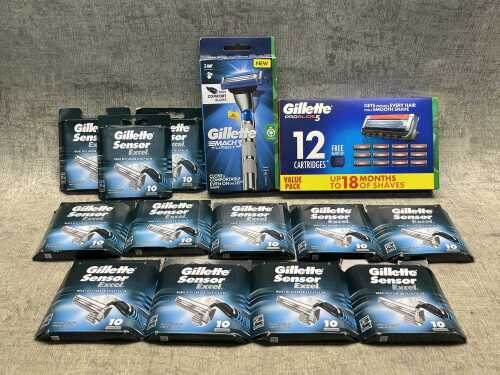 Group of Gillette products
