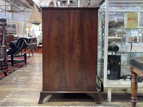 Vintage Australian flame cedar cutlery cabinet