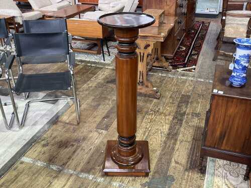 Antique blackwood pedestal