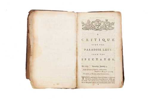 Joseph Addison, A Criticism and Notes Upon the Twelve Books of Paradise Lost with the Beauties of the Poem, c. 1765