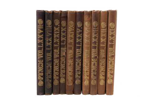Punch almanacks volumes LXXI to LXXX, 1876 to 1881