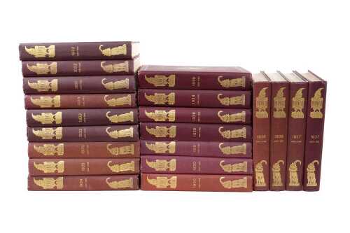 20 volumes of Punch annuals, 1930 to 1939