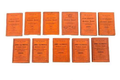 Antique James Lillywhite's Cricketers Annual 1890-1900