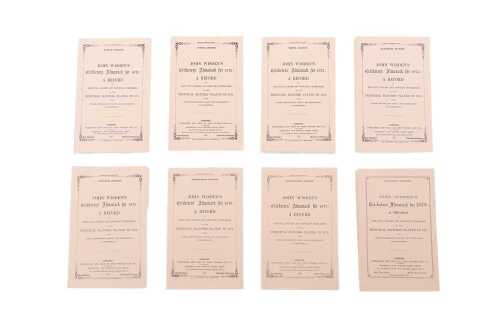 Seven 1960s facsimile edition 1870s Wisden Cricketers' Almanacks