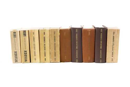 John Wisden Cricketers' Almanack 1930-1939, ten volumes