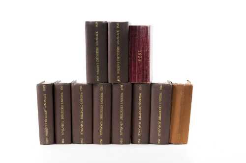 John Wisden Cricketers' Almanack 1920-1930, 11 volumes