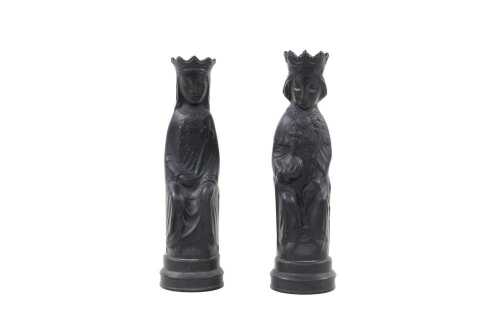 Wedgwood black basalt King and Queen figures