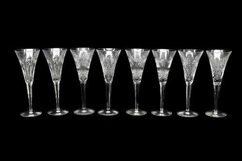 Waterford Crystal 'The Millennium Collection' eight champagne flutes