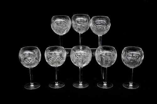 Waterford Crystal 'The Millennium Collection' eight balloon goblets