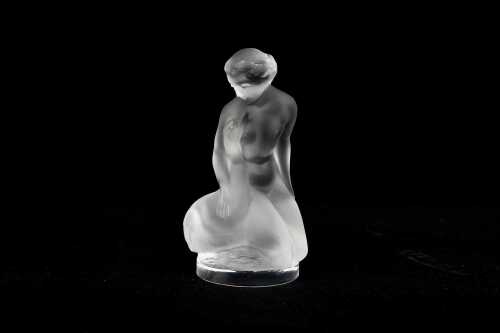 Lalique 'Leda and the Swan' crystal figure