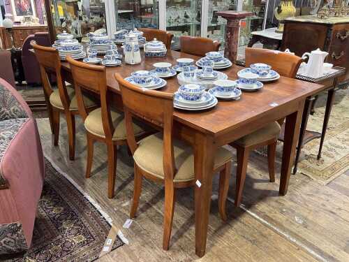 French provincial seven-piece dining suite