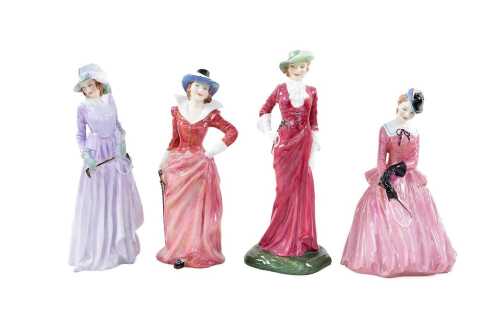 Four Royal Doulton porcelain figures