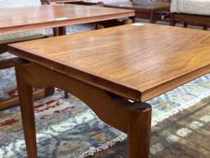 Australian mid-century nest of three teak side tables - 5