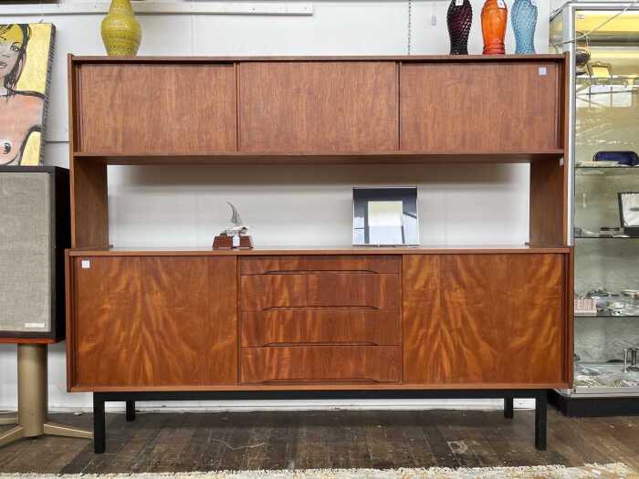Mid-century teak highboard