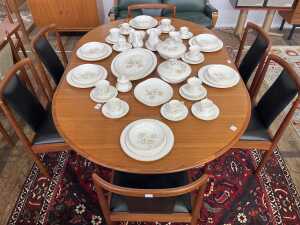 Parker 88 mid-century teak seven piece dining suite - 2