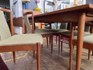Parker 88 mid-century teak seven piece dining suite - 5