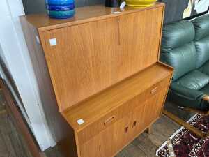 Noblett mid-century teak bureau - 2