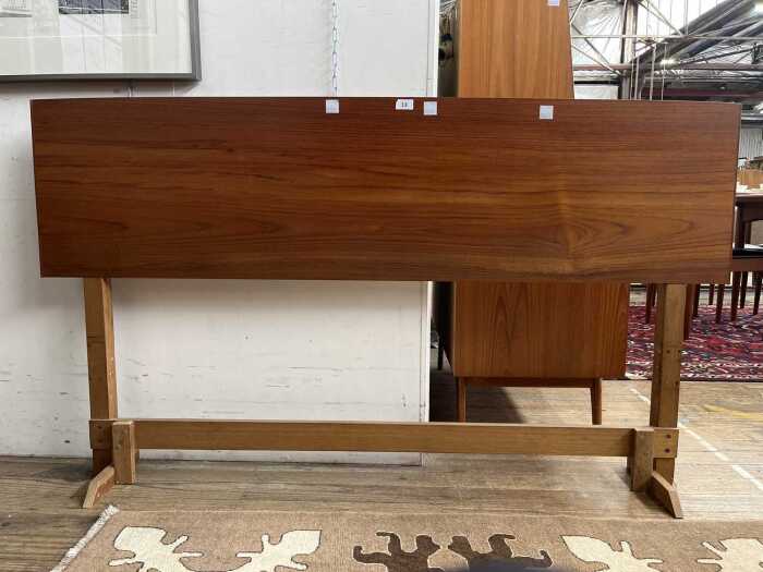 Mid-century teak queen size bedhead