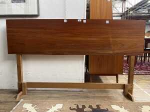 Mid-century teak queen size bedhead