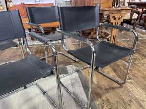 Set of six replica Marcel Breuer B34 cantilever chairs - 2